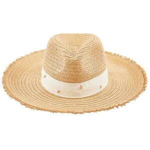 Kensie Tan and Cream Sun Hat